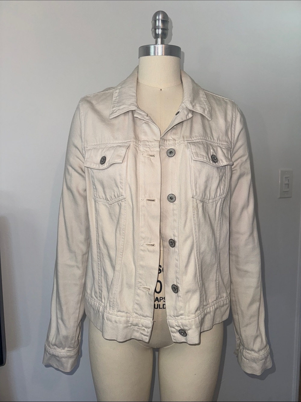 Paige Eggshell-White Denim Jacket